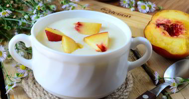 Рецепт Манной каши с персиками