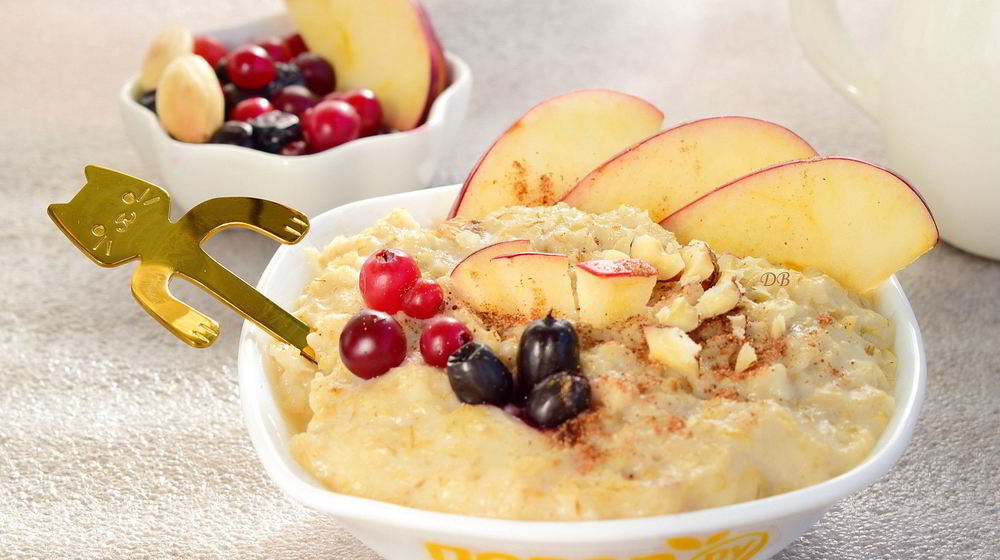 Как приготовить датскую овсянку с кусочками фруктов