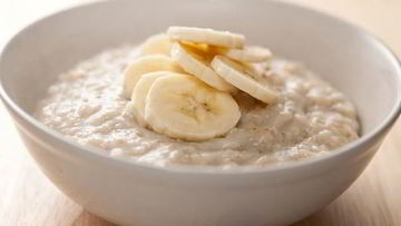 Рецепт Овсяной каши на молоке с бананом