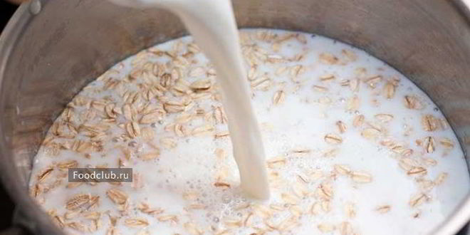 Рецепт овсяной каши на молоке