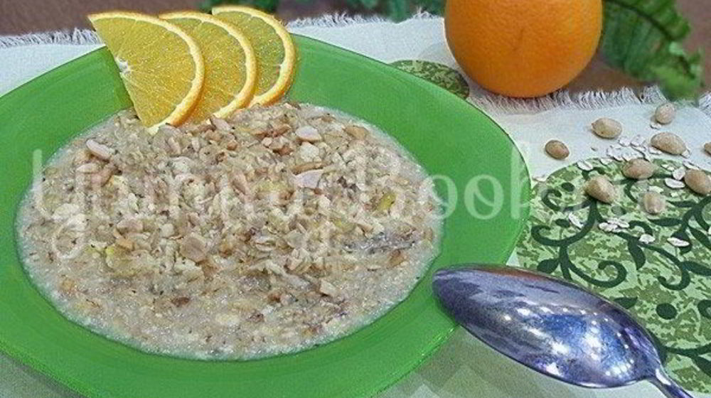 Как приготовить овсяную кашу с апельсином и арахисом