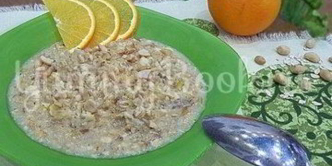 Рецепт овсяной каши с апельсином и арахисом