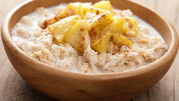 Рецепт Овсяной каши с карамельными яблоками