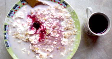 Рецепт Овсянки с творогом на завтрак