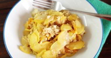 Рецепт Овсянки с яблоками, грушами и курагой