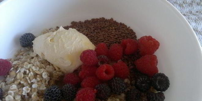 Рецепт овсянки с ягодами