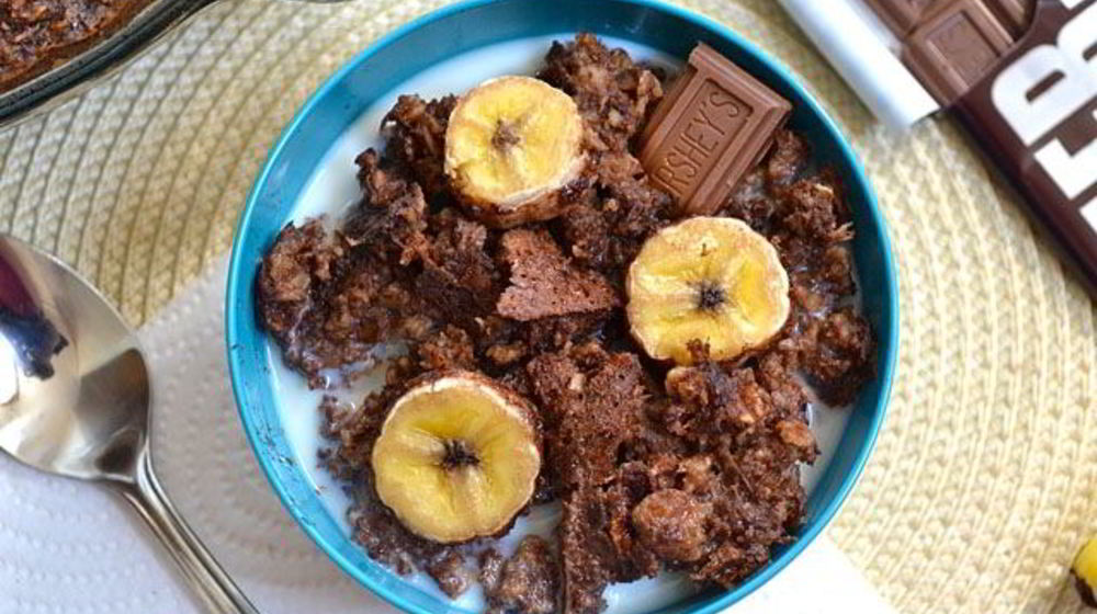 Как приготовить шоколадную овсянку с бананом