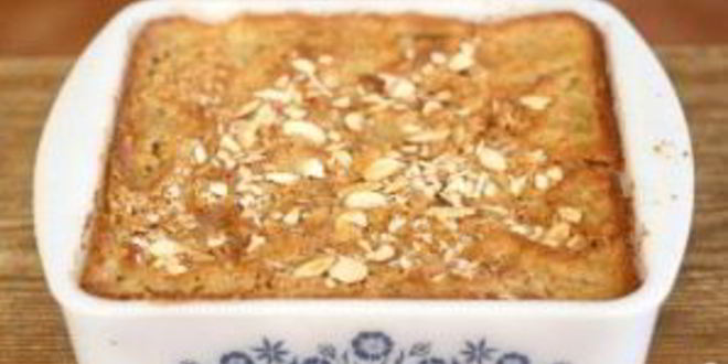 Рецепт запеченной овсянки с фруктами и орехами