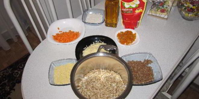 Рецепт каши с курицей и курагой