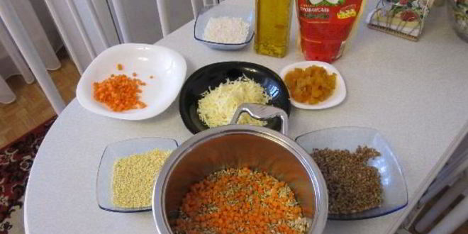 Рецепт каши с курицей и курагой