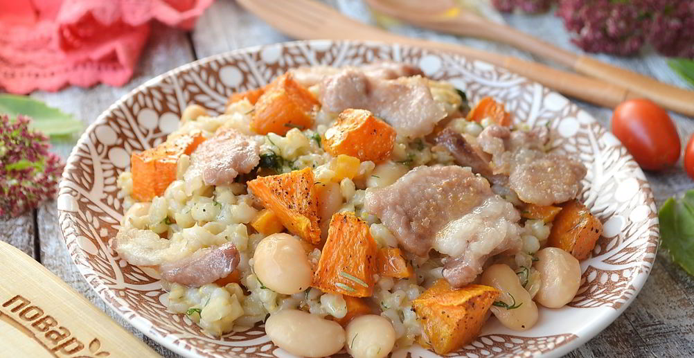 Рецепт перловую кашу с тыквой в мультиварке