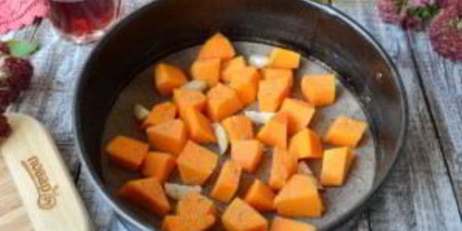 Рецепт перловой каши с фасолью, тыквой и беконом