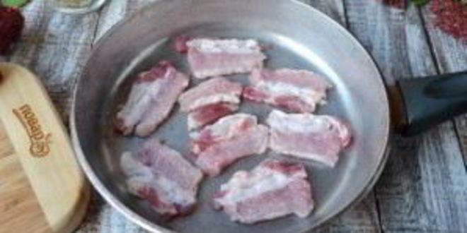 Рецепт перловой каши с фасолью, тыквой и беконом