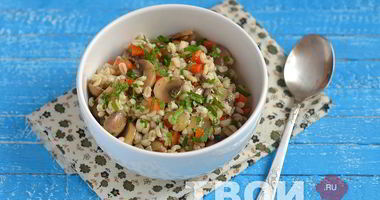 Рецепт Перловой каши с грибами