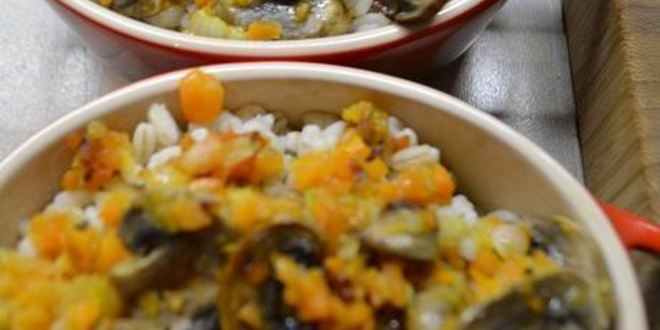 Рецепт перловой каши с мясом и грибами в горшочке