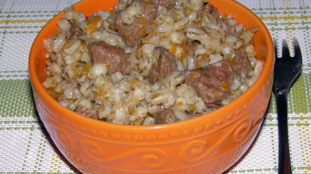 Как приготовить перловую кашу с мясом в мультиварке