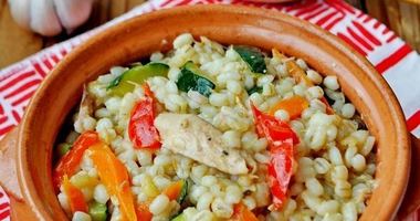 Рецепт Перловой каши с тунцом и овощами