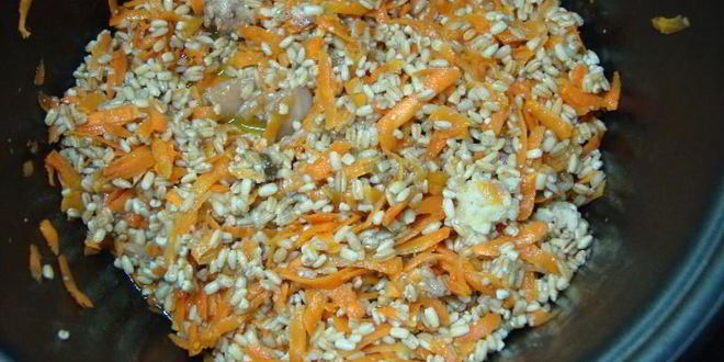 Рецепт перловой каши с тушенкой в мультиварке