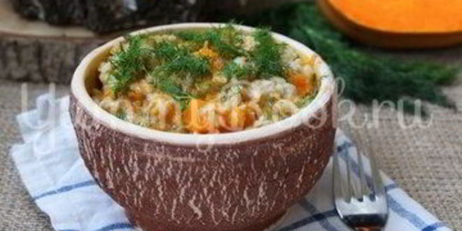 Рецепт перловой каши с тыквой в мультиварке