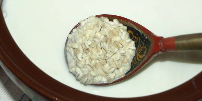 Рецепт перловой каши, томленой в молоке