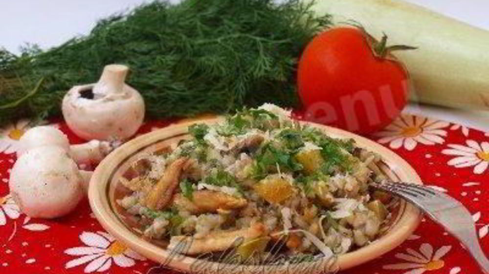 Как приготовить перловку на гарнир с кабачками, грибами, курицей