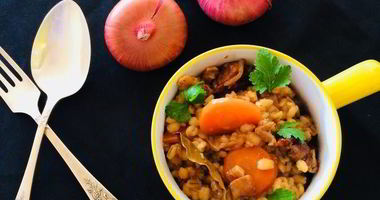 Рецепт Перловки с мясом и белыми грибами