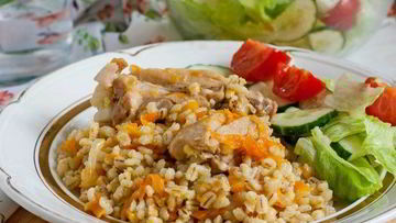 Рецепт Перловки с мясом в мультиварке