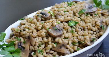 Рецепт Перловки с шампиньонами