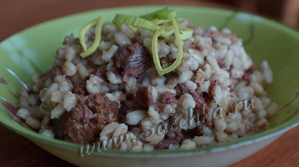 Как приготовить перловку с тушенкой в мультиварке steba