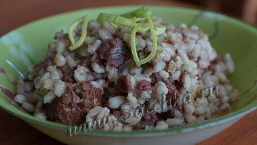 Рецепт Перловки с тушенкой в мультиварке Steba