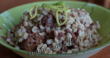 Рецепт Перловки с тушенкой в мультиварке Steba