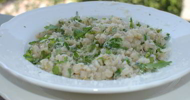 Рецепт Перловки с зеленью и сыром