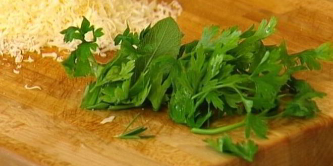 Рецепт перловки с зеленью и сыром