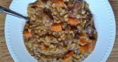 Рецепт Перловки тушеной с мясом и грибами