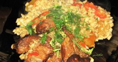 Рецепт Перловки в горшочке с курицей