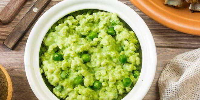 Рецепт сливочной перловой каши с горошком