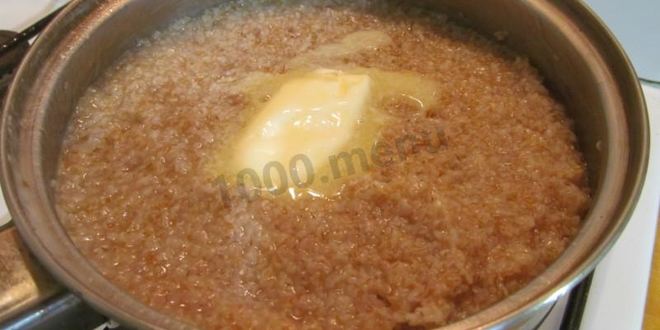 Рецепт пшеничной каши на воде