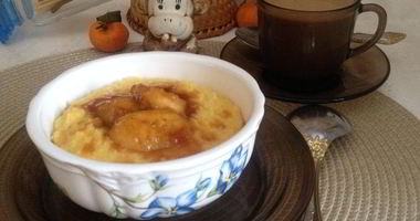 Рецепт Апельсиновой пшенной каши с карамельным бананом