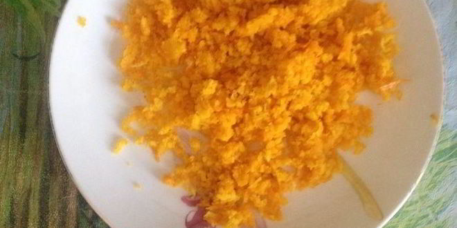 Рецепт апельсиновой пшенной каши с карамельным бананом