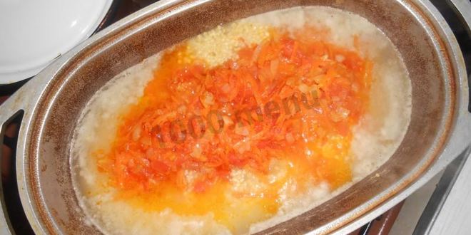 Рецепт каши пшенной по-новому на гарнир