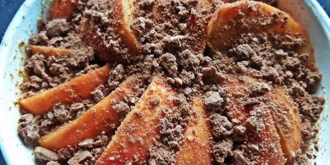 Рецепт каши пшенной, запеченной под персиком