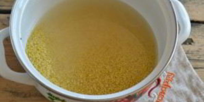 Рецепт пшенной каши на воде