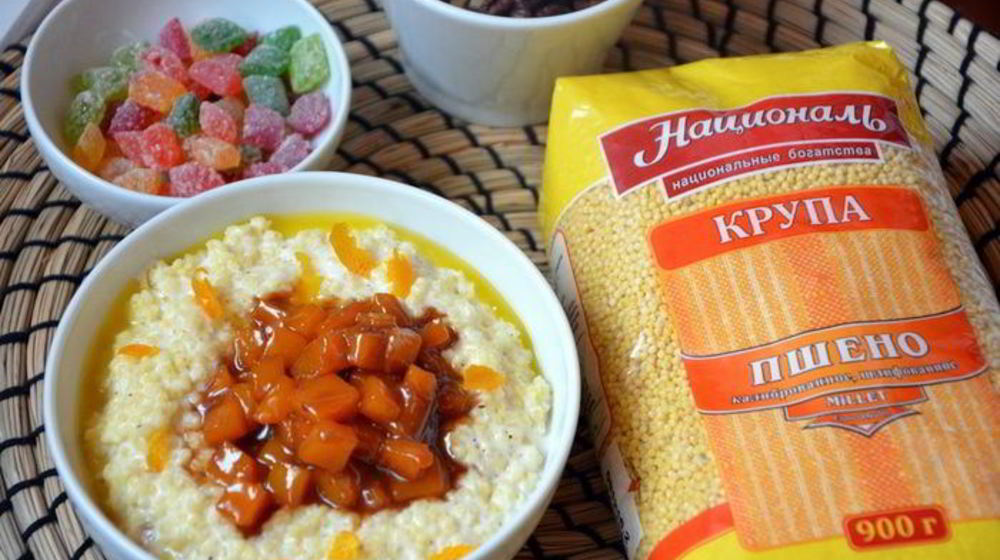 Как приготовить пшенную кашу с карамелизированной тыквой