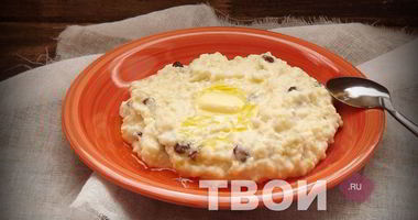 Рецепт Пшенной каши с творогом и изюмом