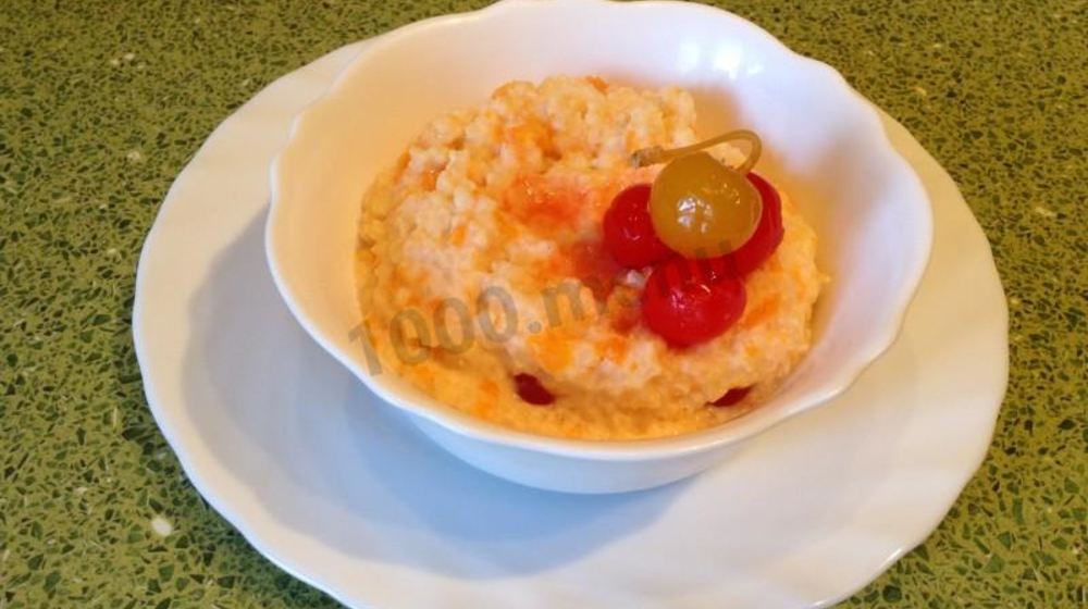 Как приготовить пшенную кашу с тыквой, корицей и вишней