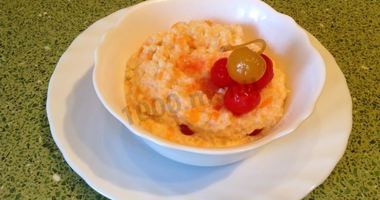Рецепт Пшенной каши с тыквой, корицей и вишней