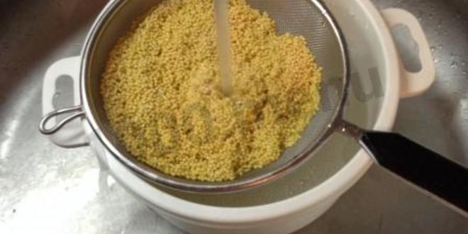 Рецепт пшенной каши с тыквой, корицей и вишней