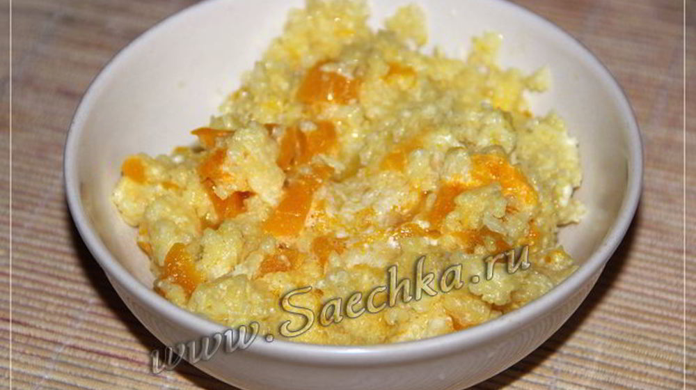 Как приготовить пшенную кашу с тыквой в мультиварке