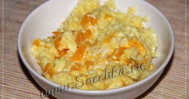 Рецепт Пшенной каши с тыквой в мультиварке