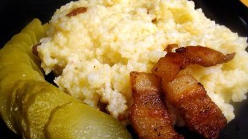 Рецепт Пшенной каши со шкварками